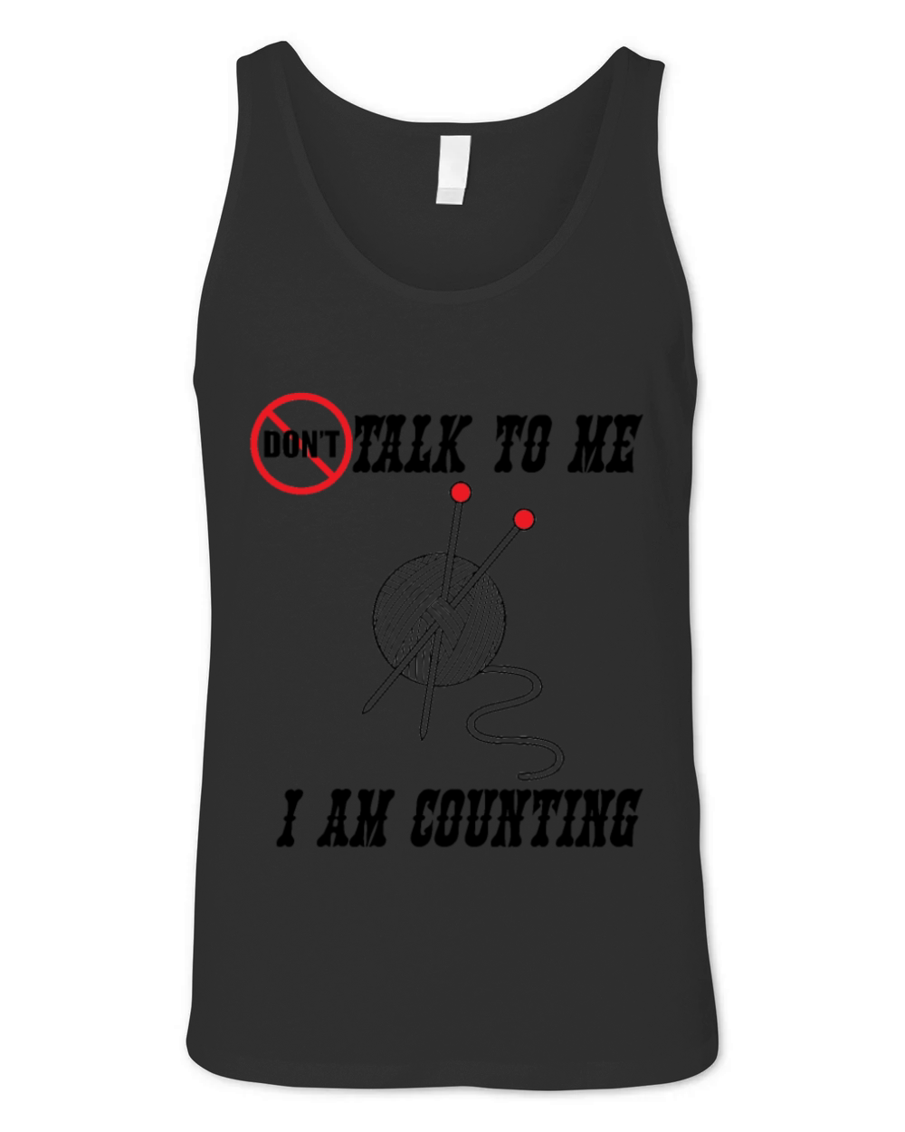 Dont talk to me Im counting Unisex Jersey Tank