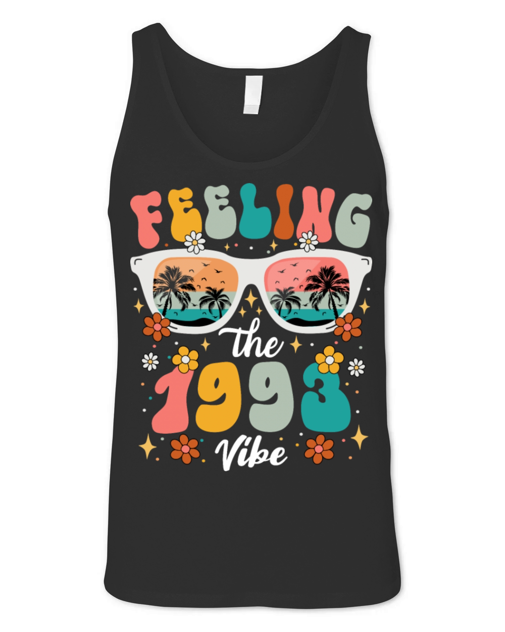 Happy 30 Years Woman Colorful 1993 30th Birthday Unisex Jersey Tank