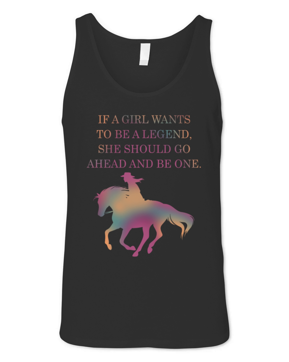 IF A GIRL WANTS TO BE A LEGEND Unisex Jersey Tank