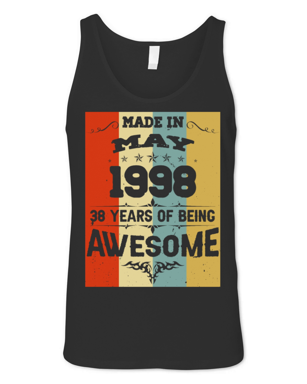 May 1998 Vintage Birthday Present Unisex Jersey Tank