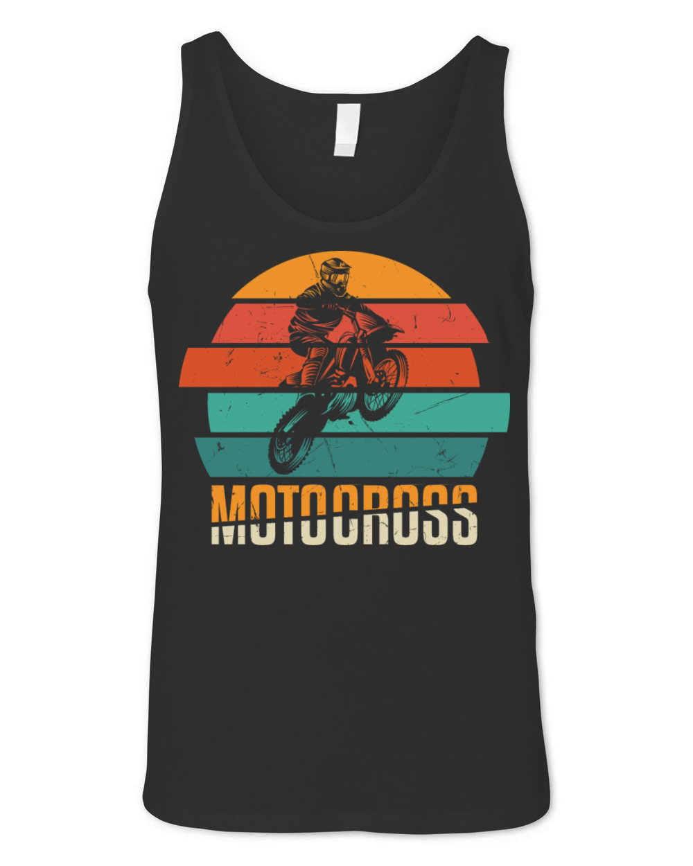 Motocross Stunt Vintage Distressed Unisex Jersey Tank