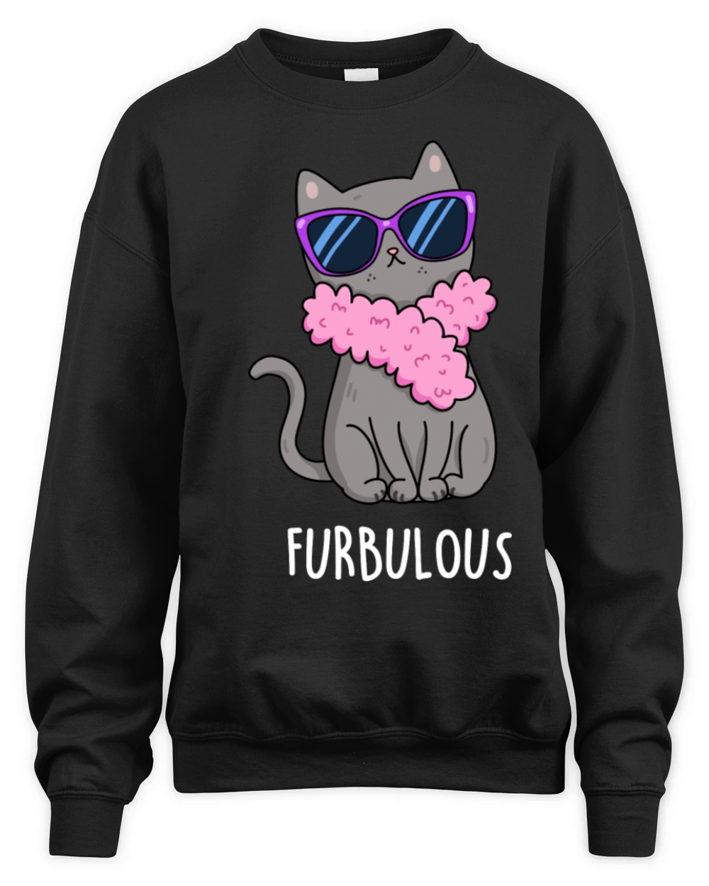 Furbulous Cute Cat Unisex Premium Crewneck Sweatshirt