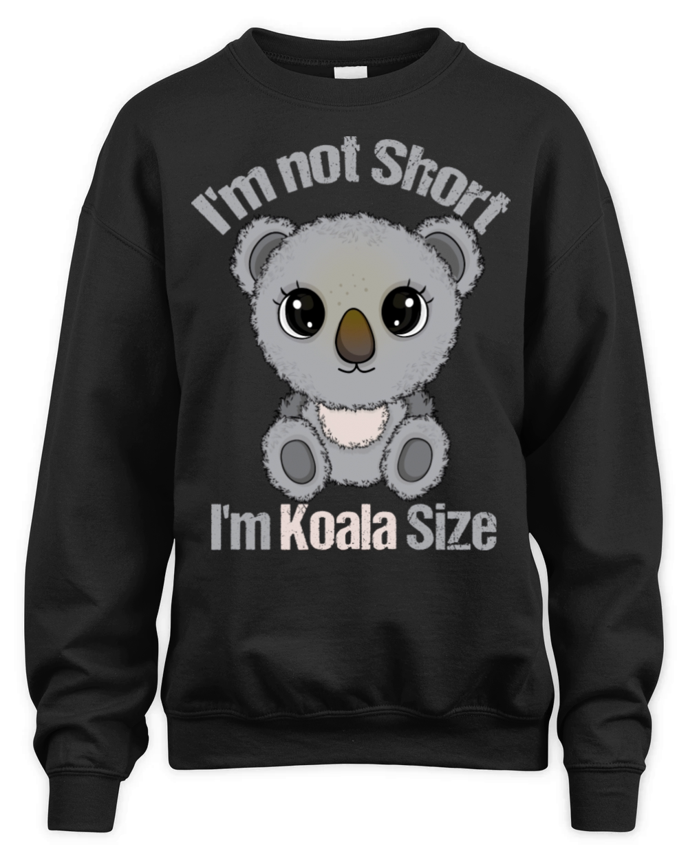 Koala Lover Gift Women Funny Short People Koala Unisex Premium Crewneck Sweatshirt