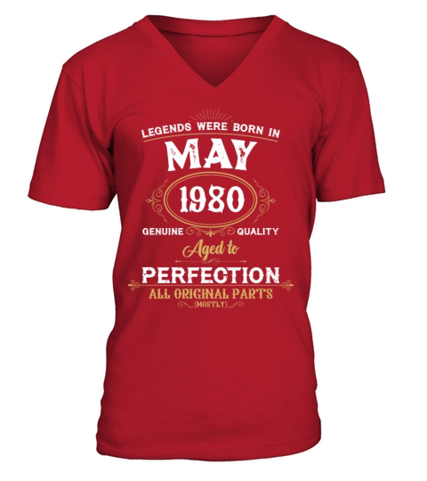 Legends Were Born In May 1967 V-Neck T-shirt