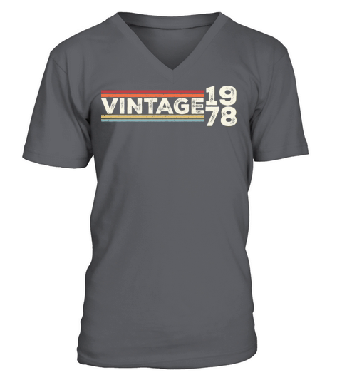 Vintage 1978 Gifts Legend for 45 Years Old - 45th V-Neck T-shirt