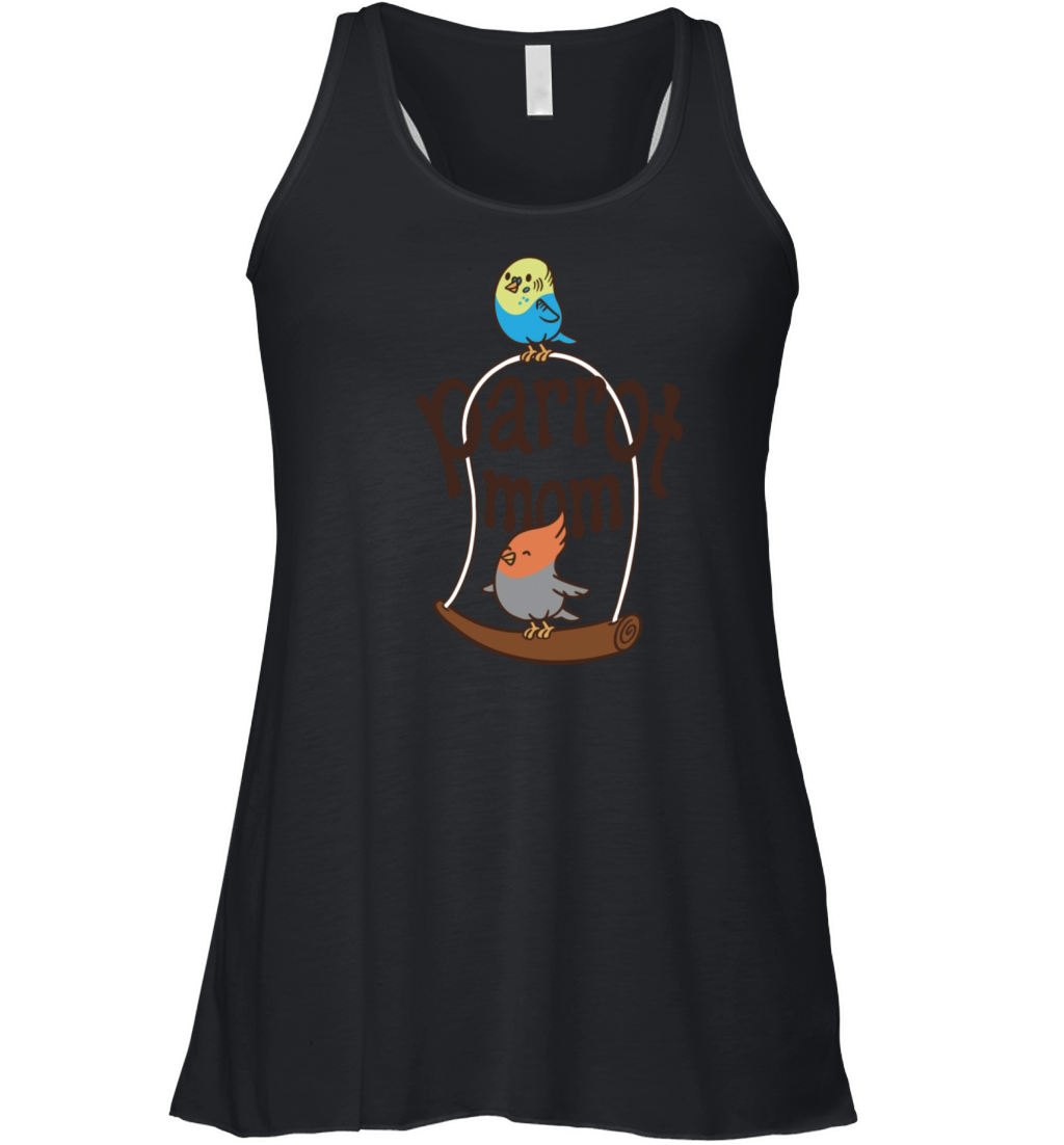 Cute Parrot Mom Women's Flowy Tank Top
