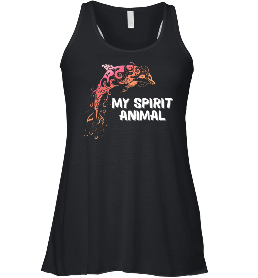 Dolphin Mandala Women's Flowy Tank Top