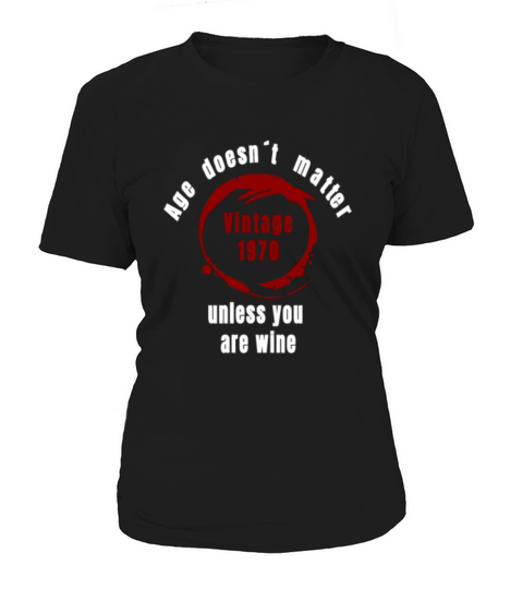 Birthday Gift Vintage 1970 Wine Lover Wine Drinker Women's T-Shirt