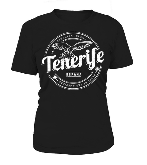 Tenerife and Parrot Canary Islands Spain Vintage Women's T-Shirt