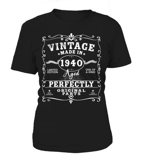 Vintage Made In 1940 Birthday Limited Edition Women's T-Shirt