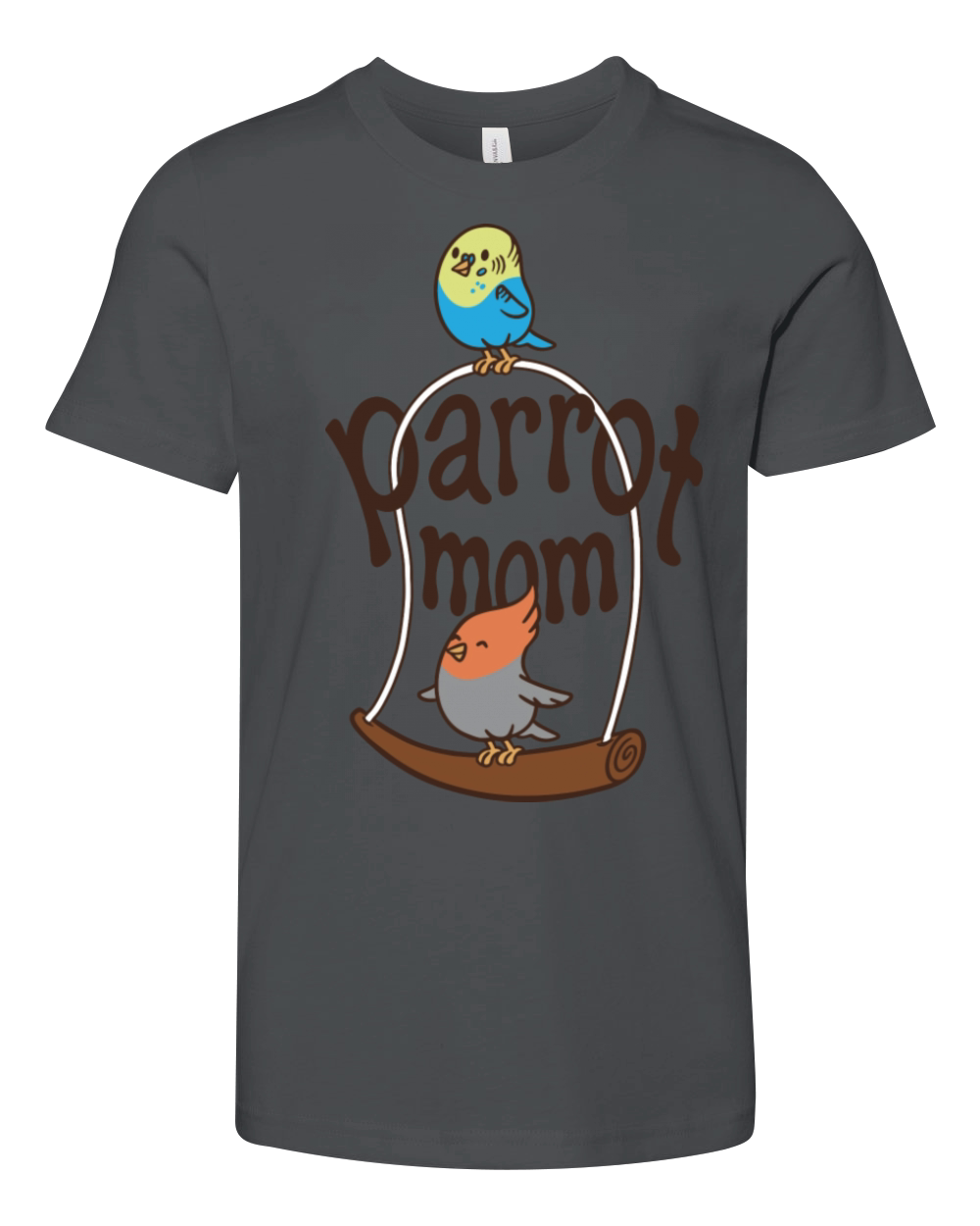 Cute Parrot Mom Youth Unisex Jersey Tee
