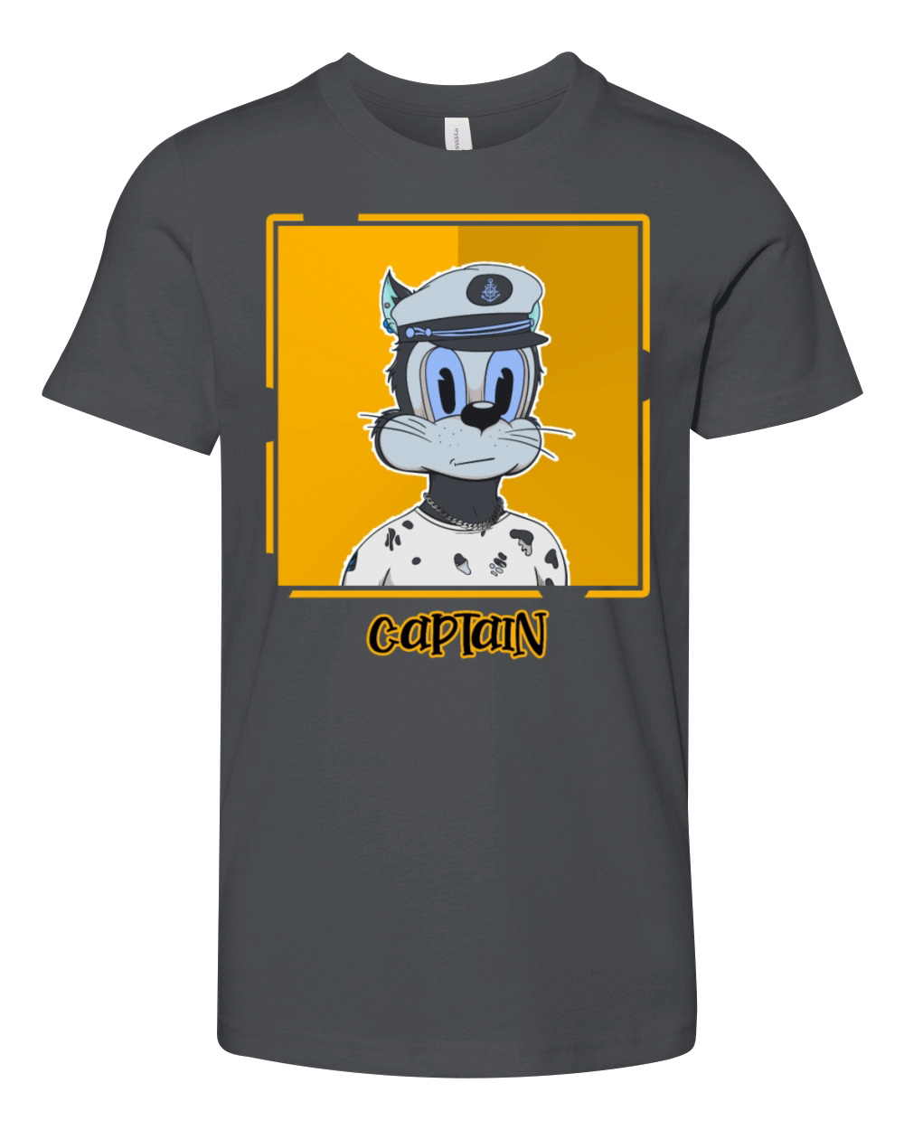 Funny Cartoon NFT captain Youth Unisex Jersey Tee