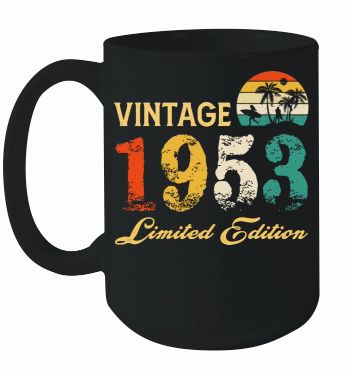 Vintage 1953 Limited Edition Born In 1953 Birthday Ceramic Mug