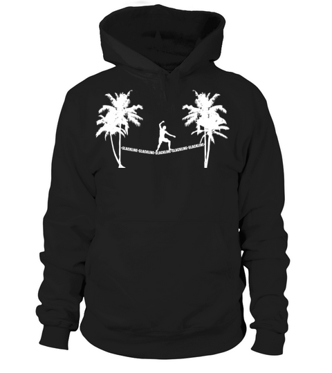 Summer Hobbies Summer Palms Slackline Slackliner Hoodie Unisex