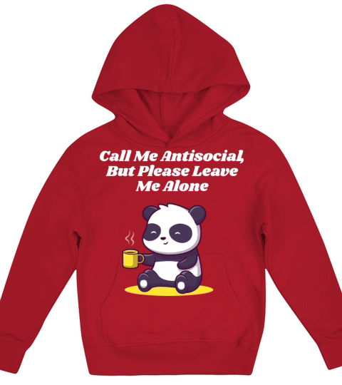 Antisocial Leave Me Alone Funny Introvert Humor Ho Kids Hoodie