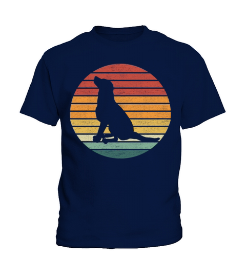Dog Lover - Vintage Retro Sunset Dog Kids T-Shirt