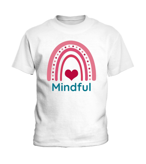 Mindful Viva Magenta Boho Rainbow Kids T-Shirt
