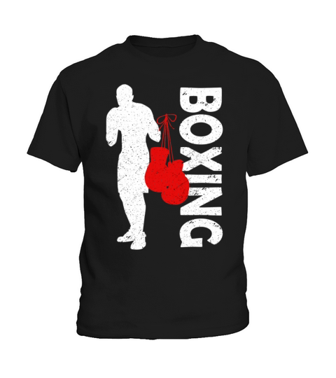 Vintage Boxing Boxer Art Kickboxing Kids T-Shirt