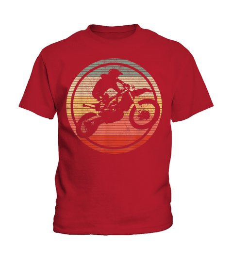 Vintage Motocross Dirt Bike Kids T-Shirt