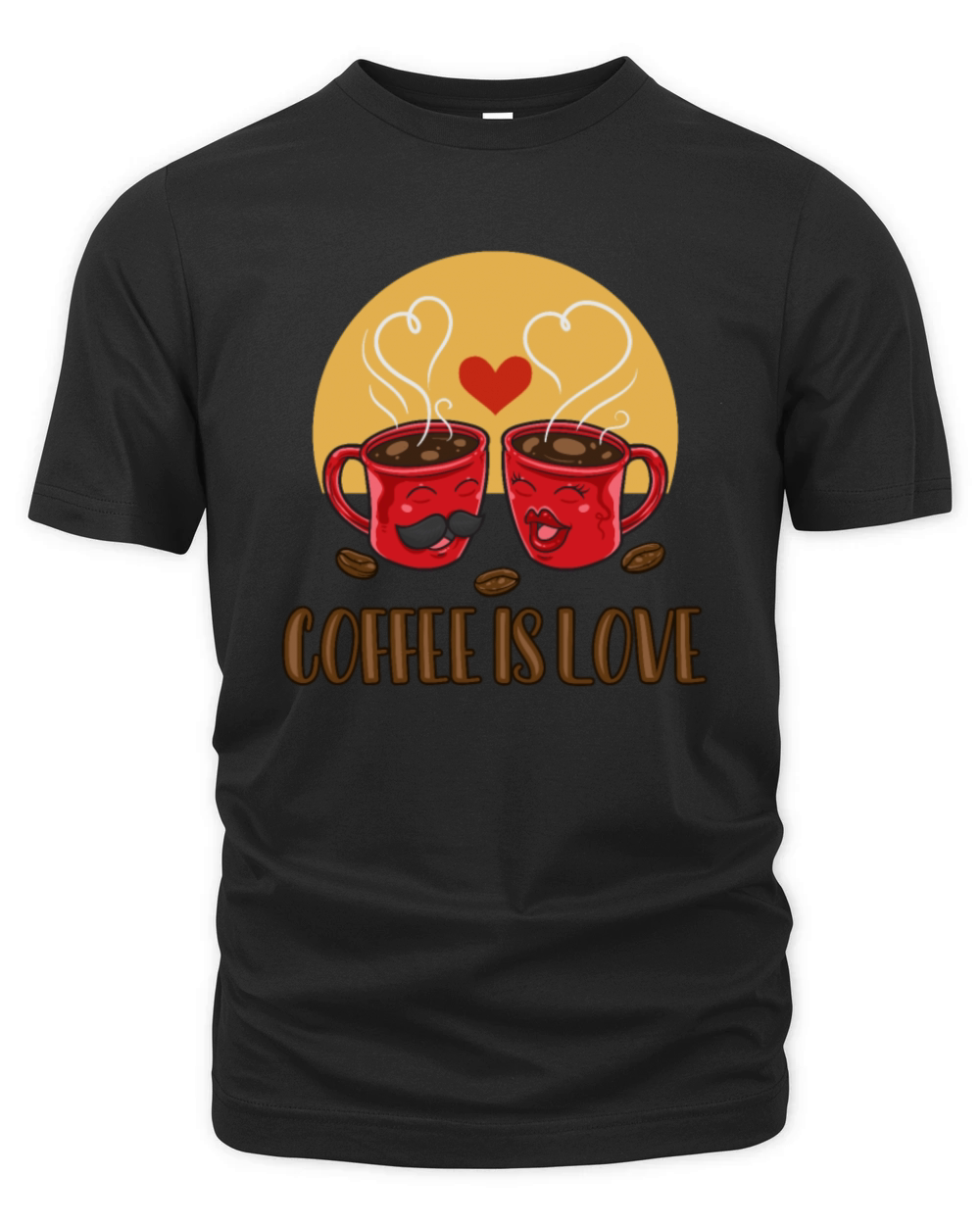 Coffee is Love Latte Art Barista Queen Coffee Organic Unisex T-shirt