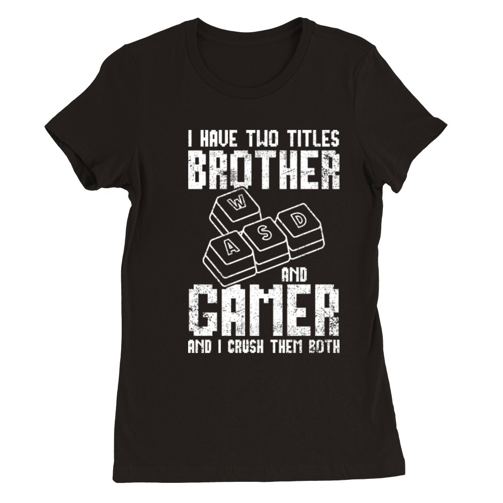 Pc Gamer Brother Vintage Premium Womens Crewneck T-shirt
