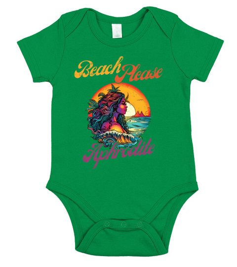 Beach Please - Aphrodite Short Sleeve Baby One-Piece
