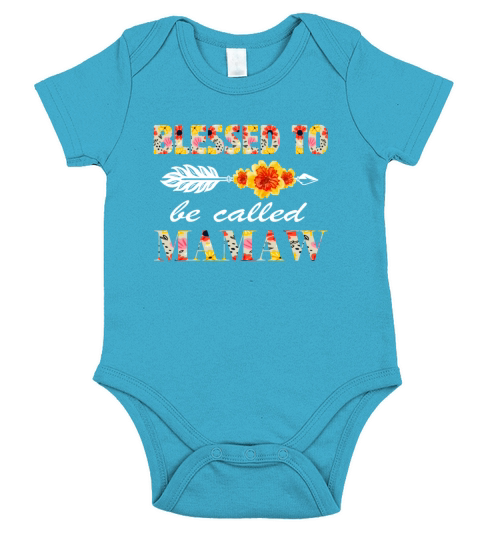 blessed to be called mamaw Short Sleeve Baby One-Piece