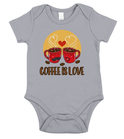 Coffee is Love Latte Art Barista Queen Coffee Short Sleeve Baby One-Piece