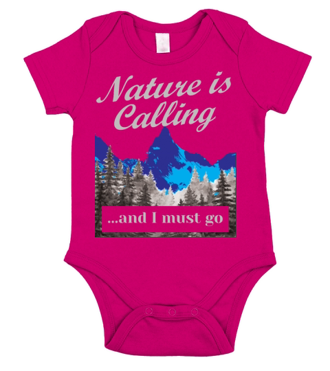 Hiking Nature is Calling Hike Vintage Short Sleeve Baby One-Piece
