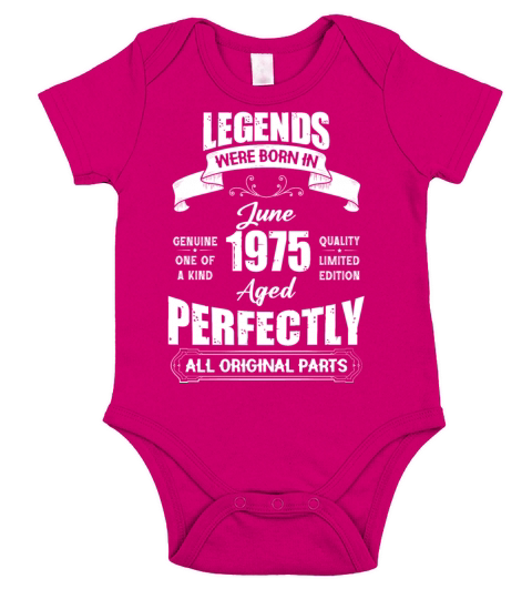 Legends Were Born In June 1962 Birthday Short Sleeve Baby One-Piece