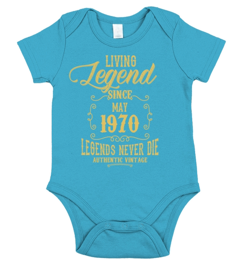 Living Legend since May 1970 Short Sleeve Baby One-Piece