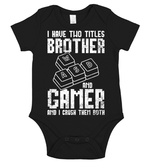 Pc Gamer Brother Vintage Short Sleeve Baby One-Piece