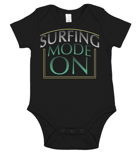 Surfing Mode On Short Sleeve Baby One-Piece