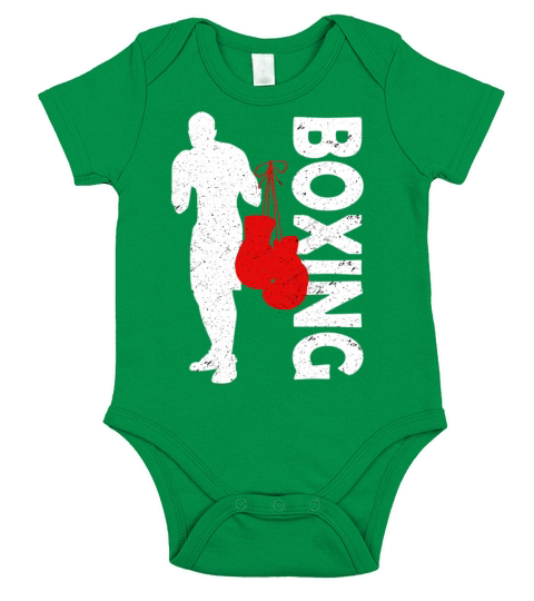 Vintage Boxing Boxer Art Kickboxing Short Sleeve Baby One-Piece