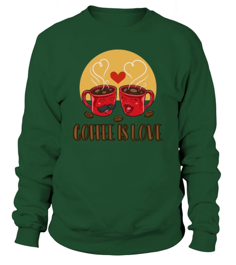 Coffee is Love Latte Art Barista Queen Coffee Sweatshirt Unisex