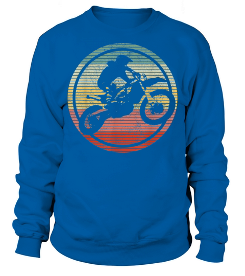 Vintage Motocross Dirt Bike Sweatshirt Unisex
