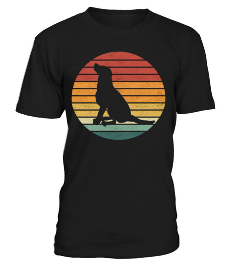 Dog Lover - Vintage Retro Sunset Dog T-Shirt Unisex