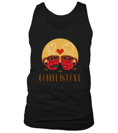 Coffee is Love Latte Art Barista Queen Coffee Tank Top Unisex