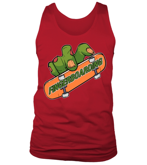 Cool Fingerboarding Monster Skateboarder Halloween Tank Top Unisex