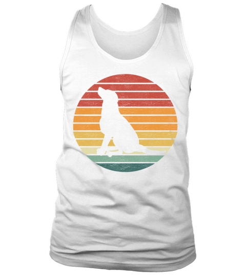 Dog Lover - Vintage Retro Sunset Dog Tank Top Unisex
