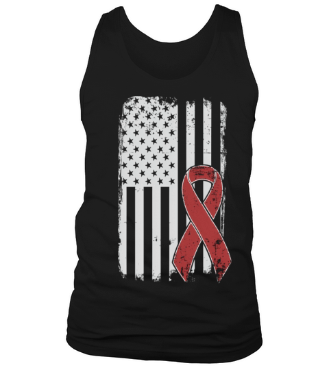Multiple Myeloma Cancer Awareness Us American Flag Tank Top Unisex