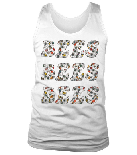 Vintage Bee Pattern - A Garden Design Tank Top Unisex