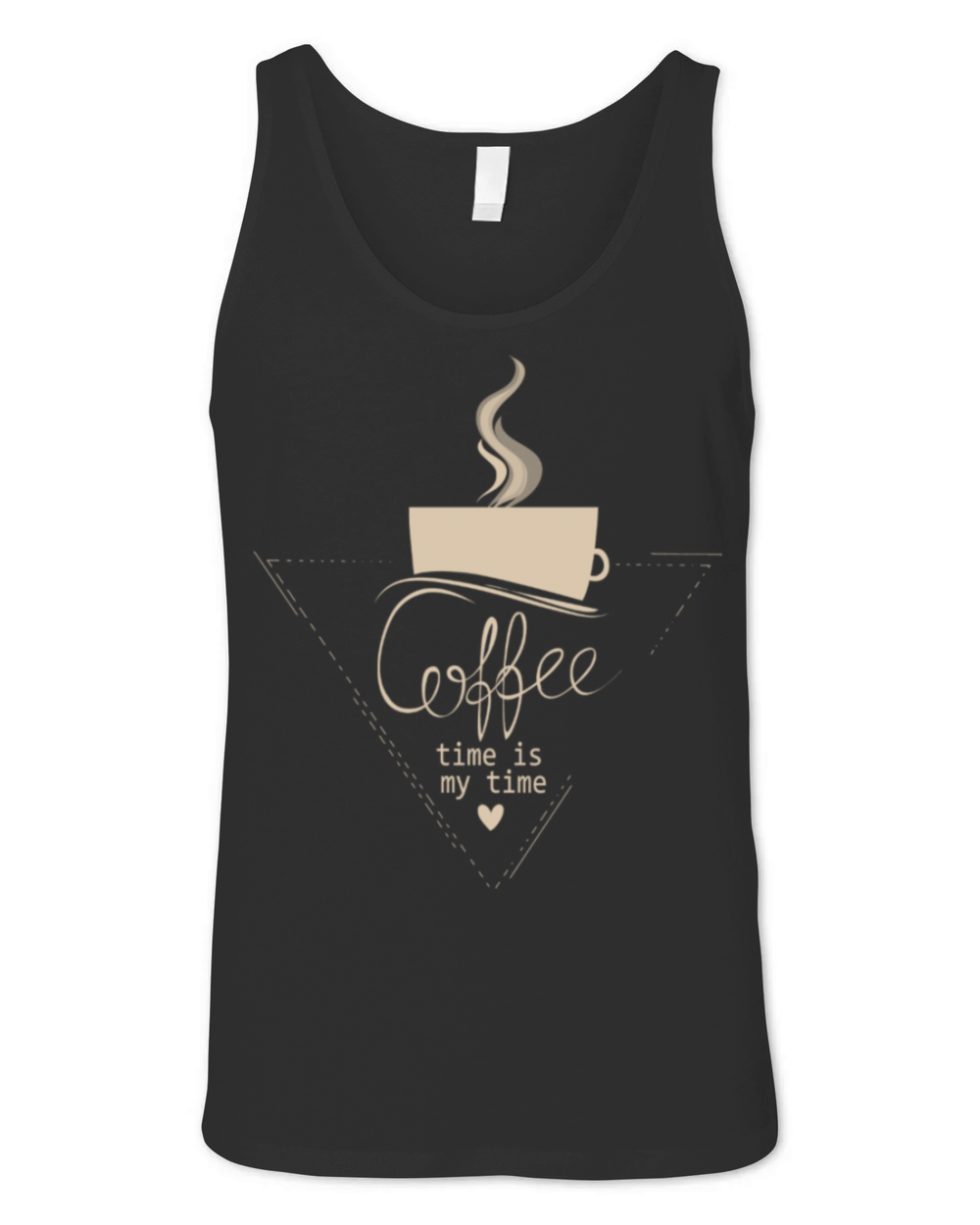 Cute Coffee Quotes With Coffee Cup Design Unisex Jersey Tank