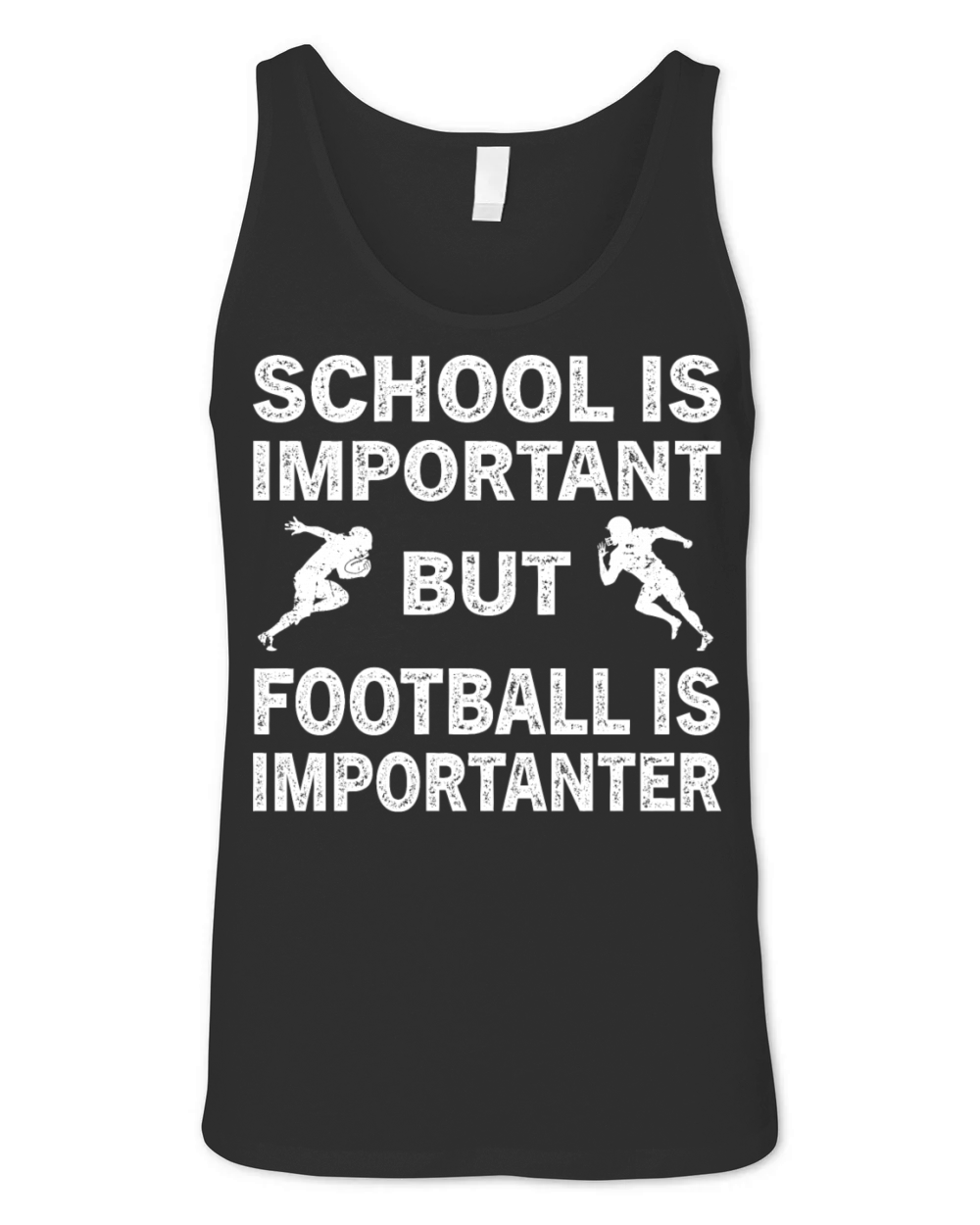 School Is Important But Football Is Importanter Unisex Jersey Tank