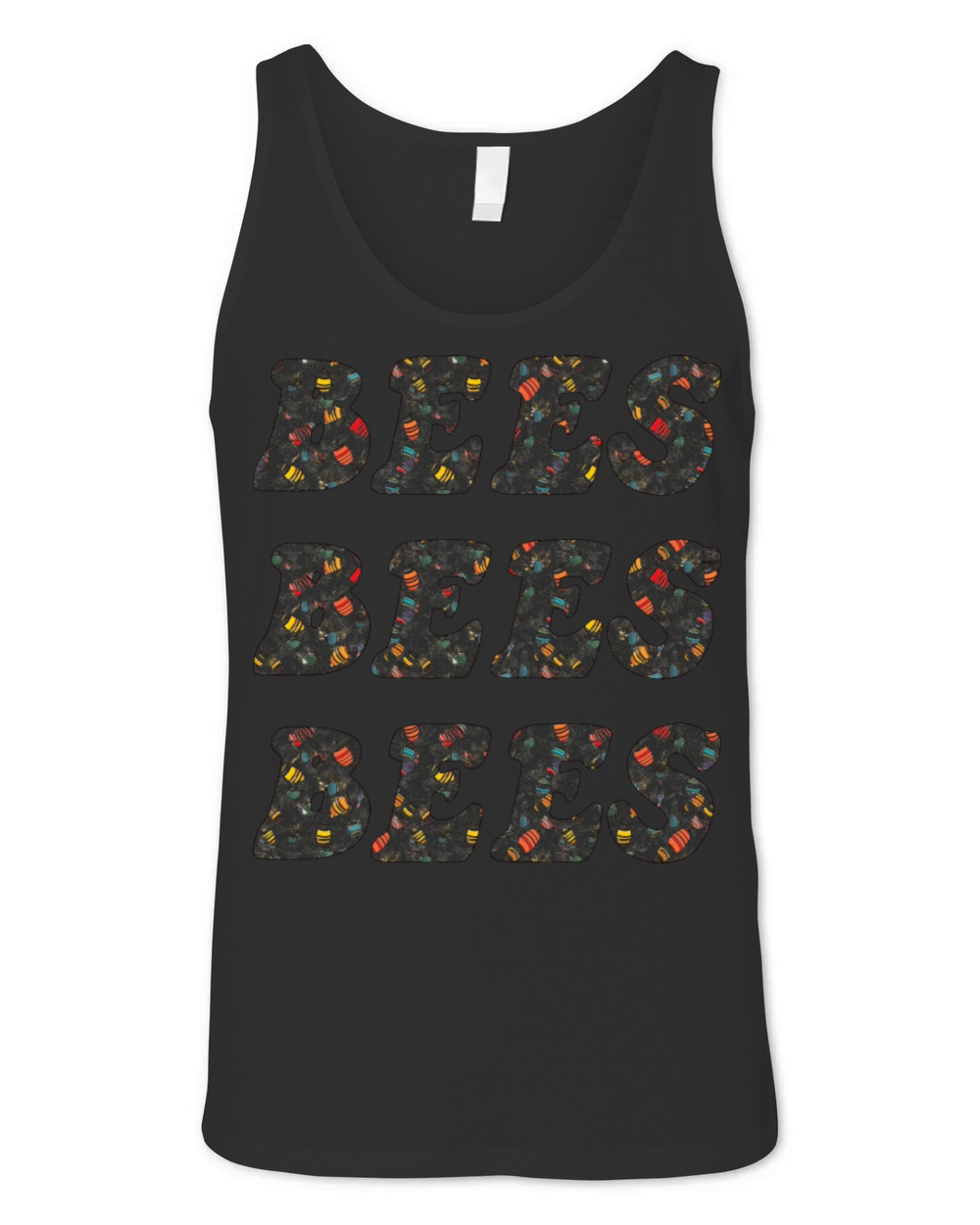 Vintage Bee Pattern - A Garden Design Unisex Jersey Tank