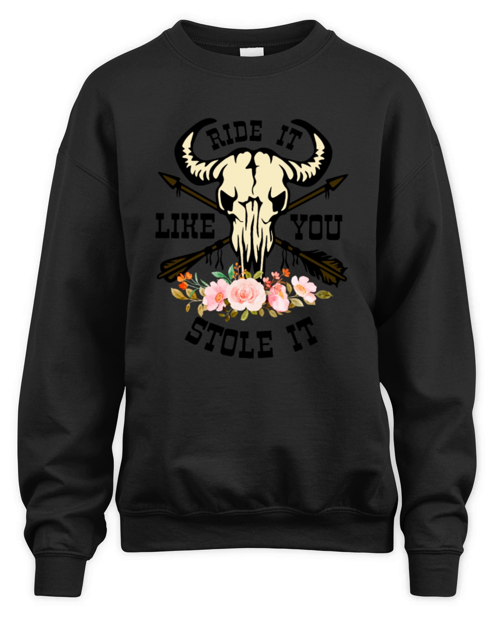 Ride It Like You Stole It Bicycle Bike Unisex Premium Crewneck Sweatshirt