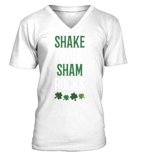 Funny Irish Saint Patricks Day Shake Your V-Neck T-shirt