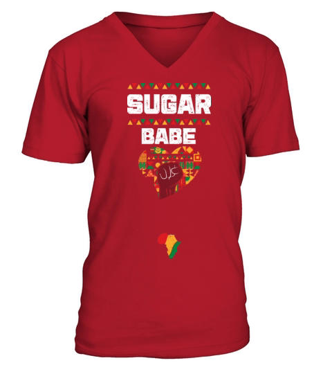 Sugar Babe - Black History Month V-Neck T-shirt