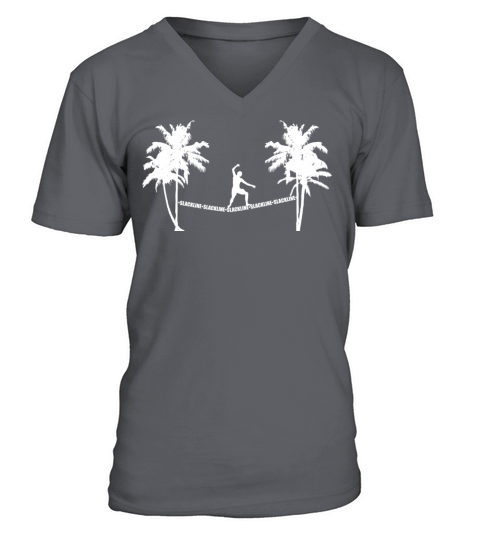 Summer Hobbies Summer Palms Slackline Slackliner V-Neck T-shirt