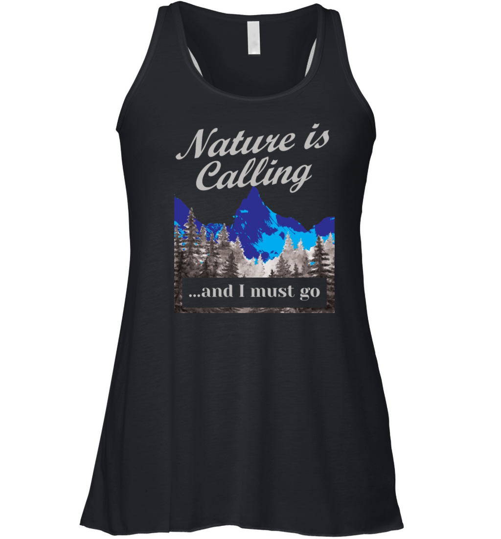 Hiking Nature is Calling Hike Vintage Women's Flowy Tank Top